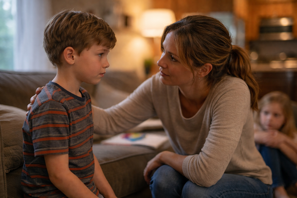 Family experiencing daily stress